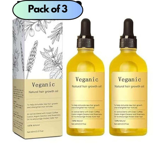 Vegan Natural Hair Growth Oil (Pack of 3)